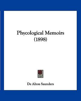 Paperback Phycological Memoirs (1898) Book