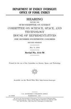 Department of Energy oversight : Office of Fossil Energy