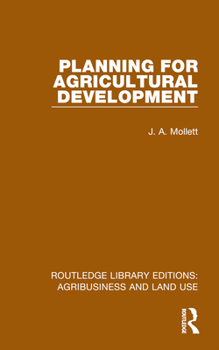 Hardcover Planning for Agricultural Development Book
