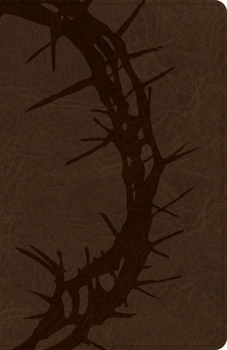 Imitation Leather CSB Large Print Personal Size Reference Bible, Optimal Type, Digital Study Edition, Brown Crown of Thorns Leathertouch Book