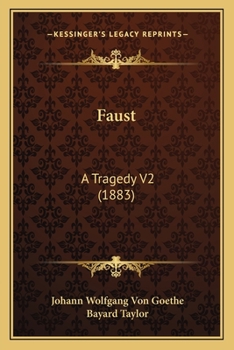 Paperback Faust: A Tragedy V2 (1883) Book