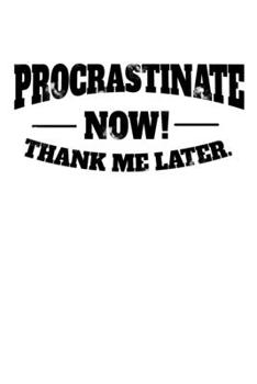 Paperback Notebook: Procrastinate inertia sloth Sleeping Tired gift 120 Pages, 6x9 Inches, Dot Grid Book