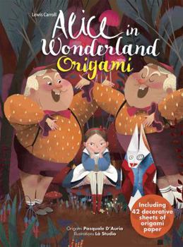 Hardcover Alice in Wonderland Origami Book
