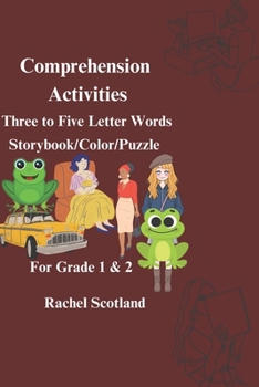 Comprehension activities; three to five letter words: Storybook/ color/ puzzle