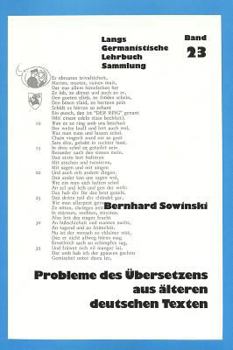 Paperback Probleme Des Uebersetzens Aus Aelteren Deutschen Texten [German] Book