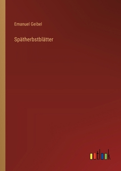 Paperback Spätherbstblätter [German] Book