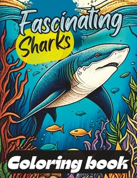 Paperback fascinating sharks coloring book