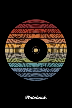 Notebook: Retro Vintage Vinyl. Dot Grid Composition Notebook to Take Notes at Work. Dotted Bullet Point Diary, To-Do-List or Journal For Men and Women.