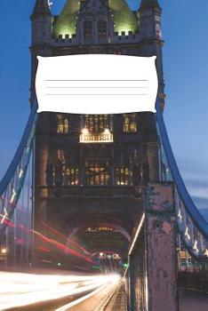 Paperback My Notebook: London themed - 100 Pages, Collegeruled linepaper, 6x9 [German] Book