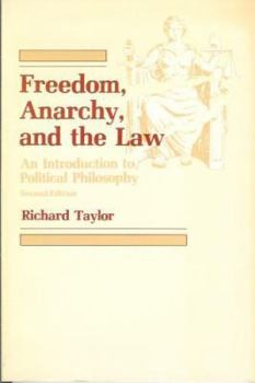 Paperback Freedom, Anarchy and the Law Book