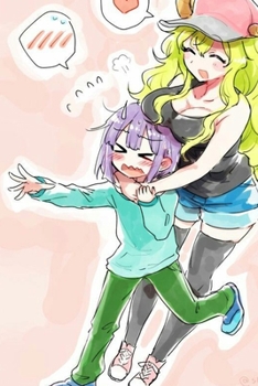 Journal: Dragon Maid Soft Glossy Cover Journal Lined Pages Book 6 x 9 Inches 110 Pages