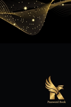 K password book: Internet Password Log Book 6x9 in. 110 pages. Password Book with Alphabetic Tabs a-z, Includes Notes area.