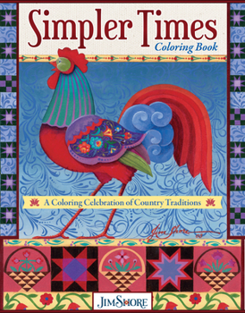 Paperback Simpler Times Coloring Book: A Coloring Celebration of Country Traditions Book