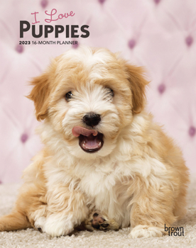Calendar Puppies, I Love 2023 Engagement Book