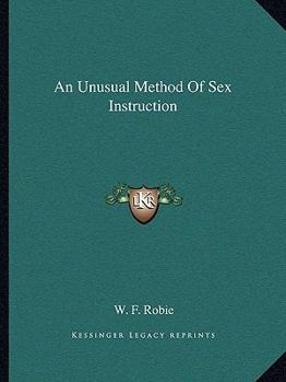 Paperback An Unusual Method Of Sex Instruction Book