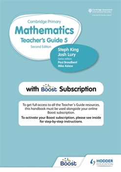 Paperback Cambridge Primary Mathematics Teacher's Guide Stage 5 with Boost Subscription Book