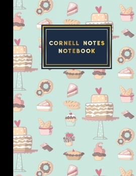 Cornell Notes Notebook : Cornell Note Taking, Cornell Notes Notepad, Note Taking Paper, Cute Baking Cover, 8. 5 X 11 , 200 Pages