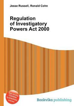 Paperback Regulation of Investigatory Powers ACT 2000 Book