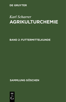 Hardcover Futtermittelkunde [German] Book