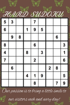 Paperback Sudoku: Have fun with this famous HARD SUDOKU Book