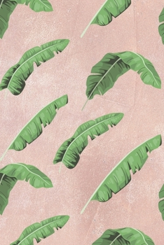 Notebook: 150 Thin-Lined Pages, Great for Students, Teachers, Professors, Dreamers, and Anyone Who Writes, Gorgeously Lush Tropical Leaves on Metallic Pink Cover