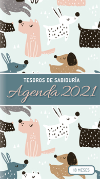 Paperback 2021 Planificador - Tesoros de Sabidur?a - Perros: Planificador de 18 Meses, Con Pensamientos Motivadores de la Biblia [Spanish] Book