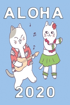 Aloha 2020 Notebook: hawaiian notebook with cats and Journal with 120 lined pages 6x9 inches
