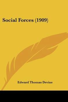 Paperback Social Forces (1909) Book