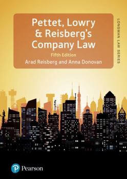 Paperback Pettet, Lowry & Reisberg's Company Law: Company Law & Corporate Finance Book