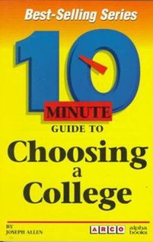 Paperback 10 Minute Guide to Choosing a College Book