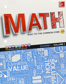 Paperback Glencoe Math, Course 1, Student Edition, Volume 1 Book