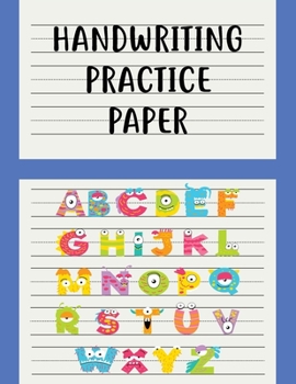 Paperback Handwriting practice paper: Handwriting paper kindergarten. Book