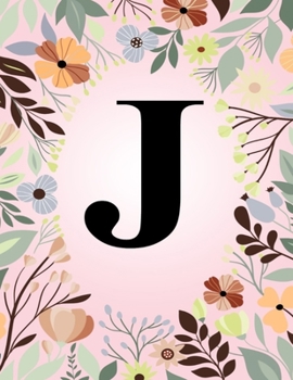 Paperback J: Monogram Initial Letter J Notebook - College Ruled Journal Gift for Women and Girls Book