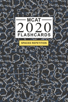 MCAT Flashcards: Create your own flash cards for MCAT prep. Includes Spaced Repetition Schedule and Lapse Tracker - Organic Chemistry cover (200 cards)
