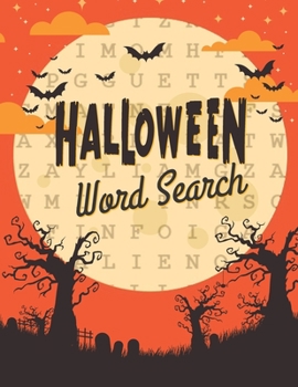 Halloween Word Search: Holiday Word Search Book For Adults And Kids Large Print