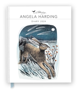 Hardcover Angela Harding 2024 Desk Diary - Week to View, Illustrated on Every Page Book