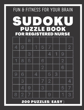 Paperback Sudoku Book For Registered Nurse Easy: 200 Sudoku puzzles Book