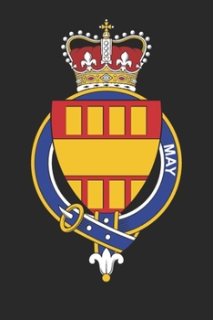 Paperback May: May Coat of Arms and Family Crest Notebook Journal (6 x 9 - 100 pages) Book