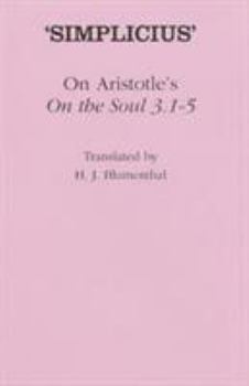 Hardcover On Aristotle's "on the Soul 3.1-5" Book