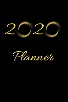 Paperback 2020 Planner: Weekly and Monthly View Planner, Organizer, Agenda (Gold Spirals) Book