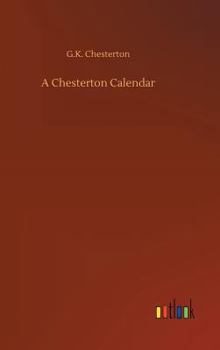 Hardcover A Chesterton Calendar Book