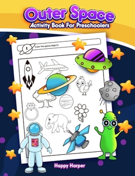 Paperback Outer Space Activity Book [Large Print] Book