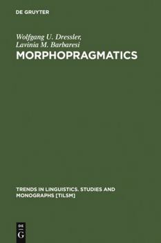 Hardcover Morphopragmatics Book