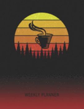 Weekly Planner: Espresso | 2020 - 2021 | Plan Weeks for 1 Year | Retro Vintage Sunset Cover | January 20 - December 20 | Planning Organizer Writing ... | Plan Days, Set Goals & Get Stuff Done