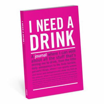 Paperback Knock Knock I Need a Drink Mini Inner-truth Journal Book