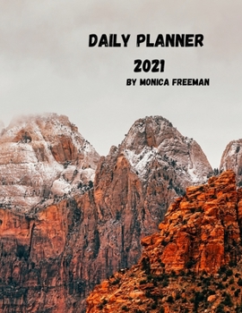 Paperback Daily planner 2021: Great daily planner for 2021 one page per day 8.5*11 Book