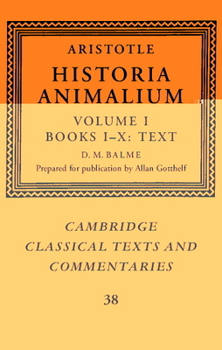 Hardcover Aristotle: 'Historia Animalium' Book