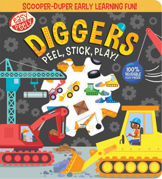 Board book Easy Peely Diggers - Peel, Stick, Play! Book