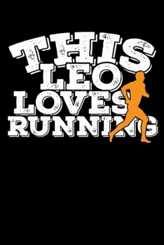 This Leo Loves Running Notebook: 100 Wide Ruled Lined Pages