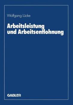 Paperback Arbeitsleistung Und Arbeitsentlohnung [German] Book